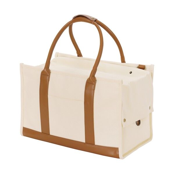 100670 キャンバストートキャリー Lサイズ アイボリー