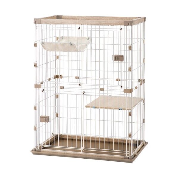 296063 ウッディキャットゲージ2段 ライトナチュラル