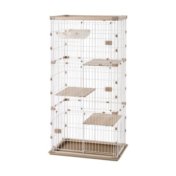 296065 ウッディキャットゲージ3段 ライトナチュラル