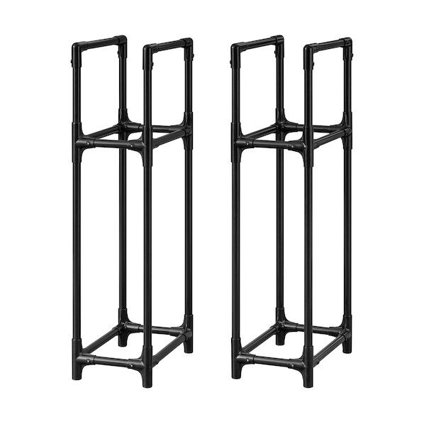 299837 省スペースタイヤラック普通車用 ブラック