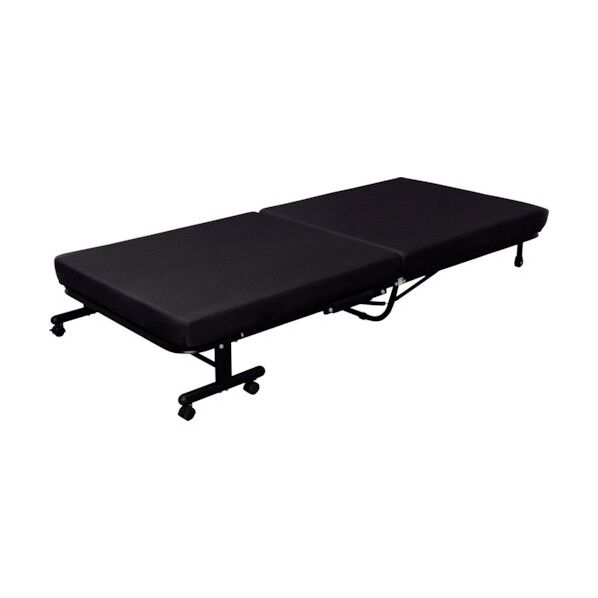 105639 折りたたみベッド 高反発マットレス ブラック