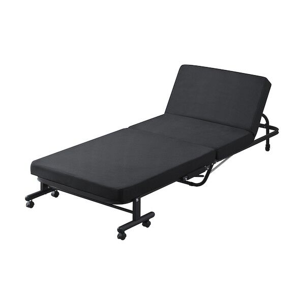 104324 折りたたみベッド 低反発マットレス ブラック