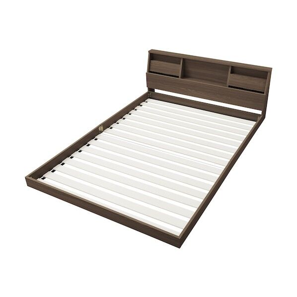 104819 フロアベッド ダブル ウォールナット