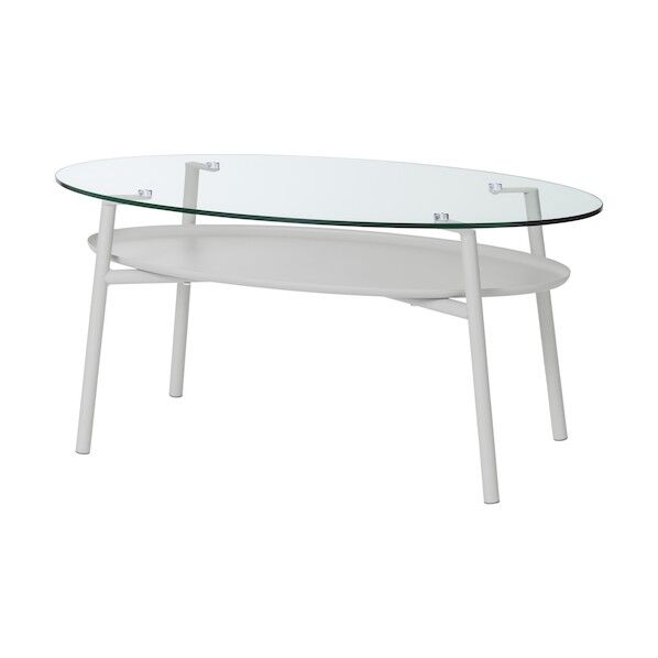 105765 ガラスリビングテーブル グレー LGT-LT 1点...