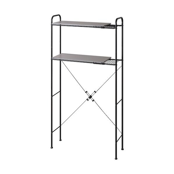 105592 伸縮スタイルランドリーラック ブラック