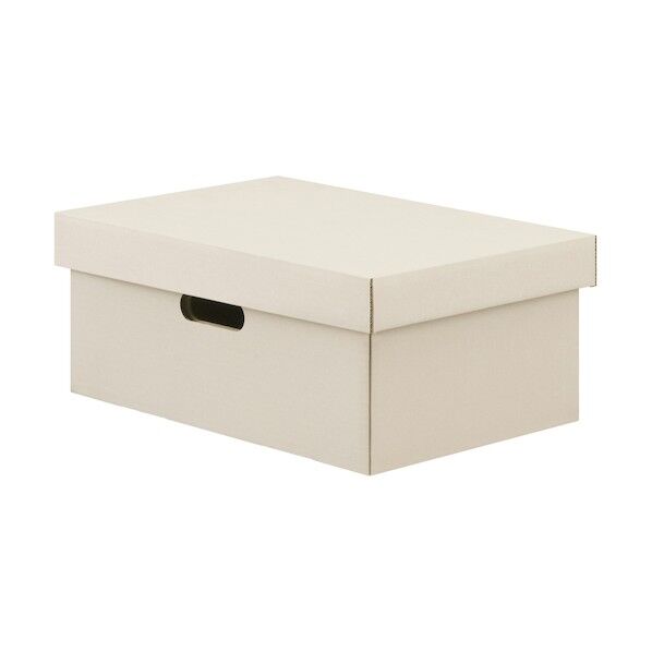 106389 段ボール収納ケース 370×250×160 ホワイト