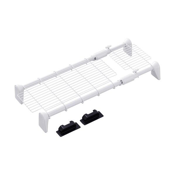 202304 超強力伸縮メッシュ棚 ホワイト