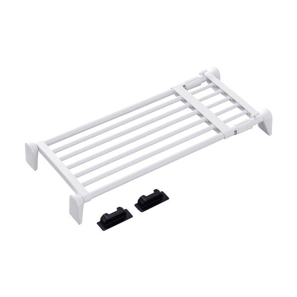 202319 超強力伸縮ワイド棚 ホワイト