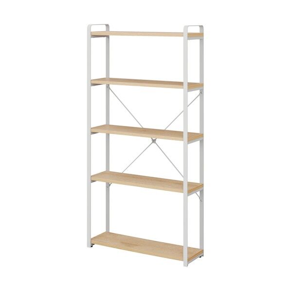 298167 スチールウッドスリムラック ナチュラル/グレー LSWR-600-NH 1点...