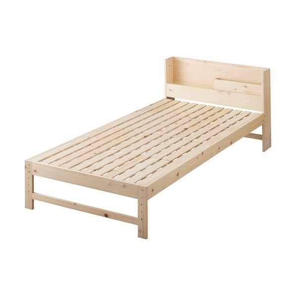 574517 総ヒノキすのこベッド シングル ナチュラル HSBM-S 1点...