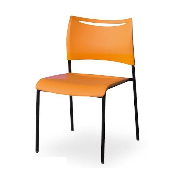 ライタス4«背座プラ塗装タイプ»ブラックフレーム オレンジ LTS-4Z-B-OR 1点...