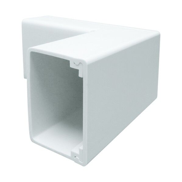 Nダクト(樹脂製ケーブル配線保護カバー)外曲り C-64-SDO-W-JP 1個