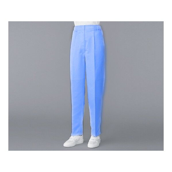 無塵衣AS304A 男性用パンツ ブルー 4L 2-8305-16 1着