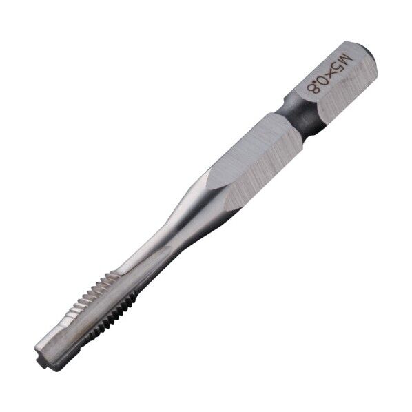 六角軸ガイド付タップ M5×0.8mm 22286 鉄工用六角軸ドリル 1本