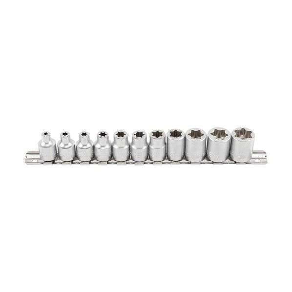 11PCS フラットカットスターソケットセット