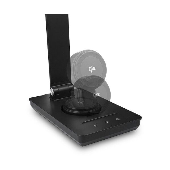 ルミサス 無線給電Qi2対応 高演色デスクライト ブラック