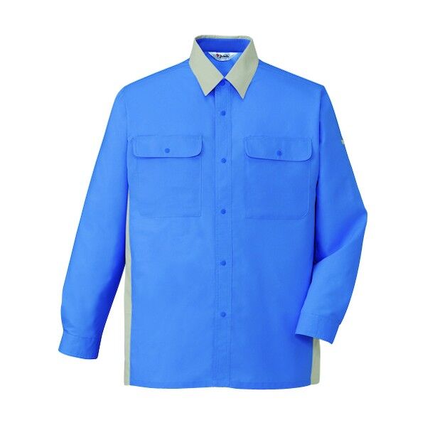 シャツ ライトブルー L