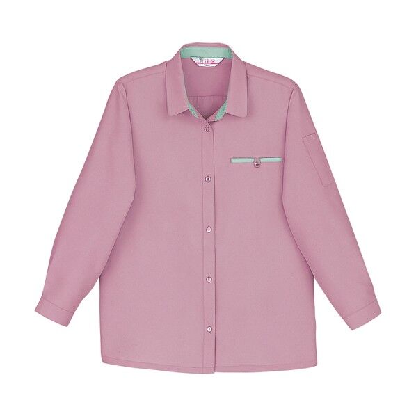 長袖シャツ ミスティピンク 4L