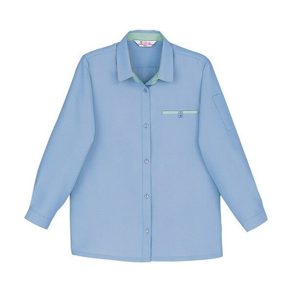 長袖シャツ ライトブルー 4L