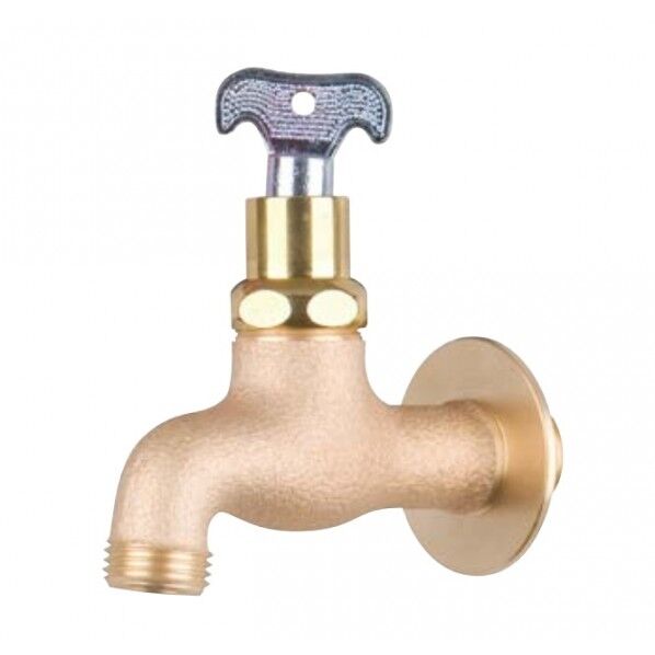 真鍮フォーセット キー付き蛇口