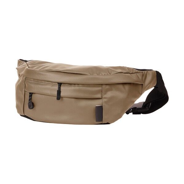 9144 コーティングウエストバッグ ベージュ