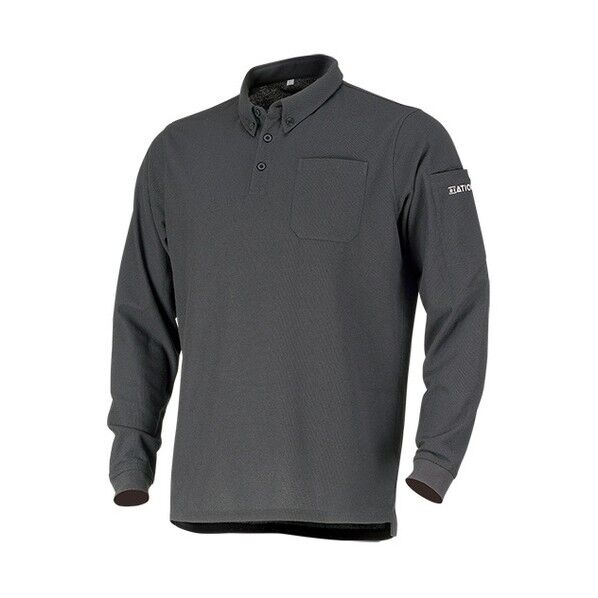 6904 ドライカノコ長袖ポロシャツ チャコール 3L 6904-74-3L 1着