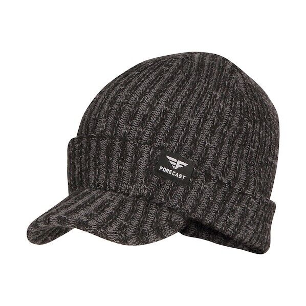 つば付きニット帽 オスロ帽 チャコールグレー フリー