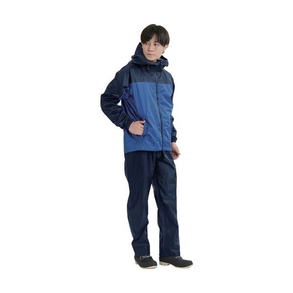 3430 ライトシールドレインスーツ ブルー LL