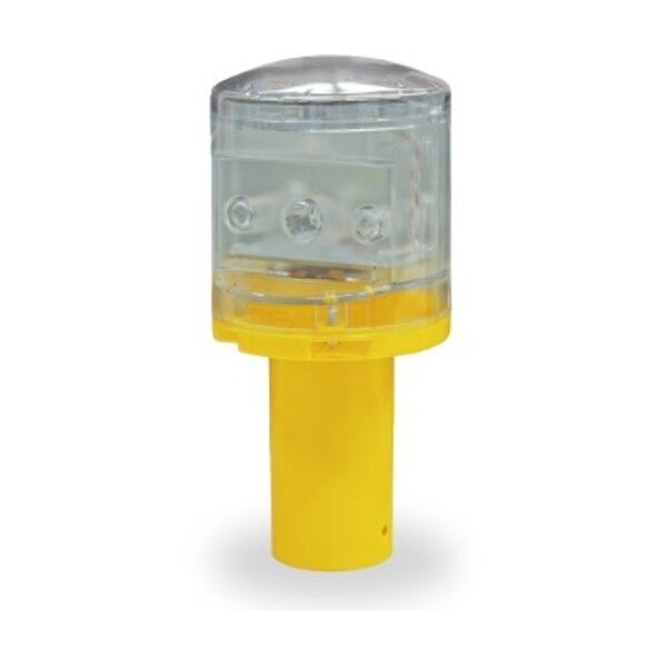 ソーラー式明るい二色工事灯