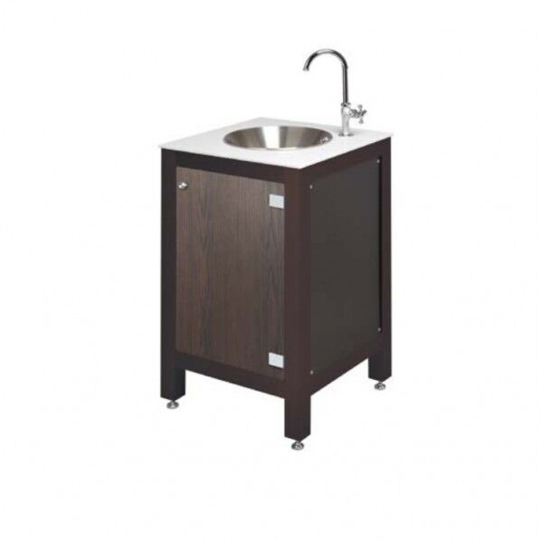 ガーデンシンクエレガントS ブラウン人工大理石ガーデンボウル無地