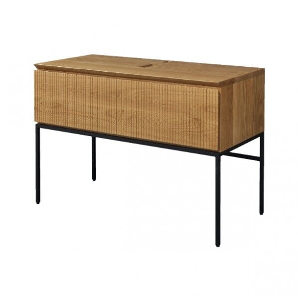 洗面キャビネット ナラ材ハギ板