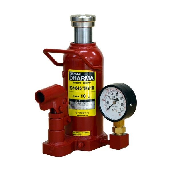 圧力計付ダルマジャッキ 低床