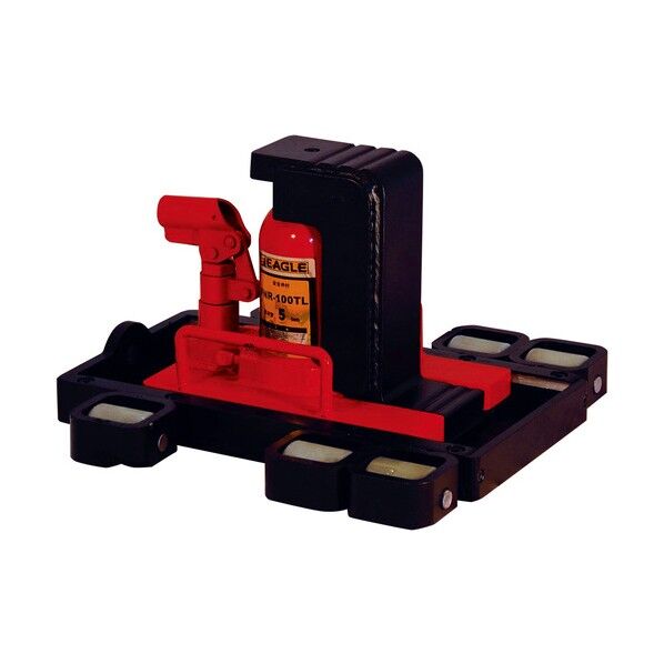 送り台タイプ爪付きジャッキ フリー ローラ付き