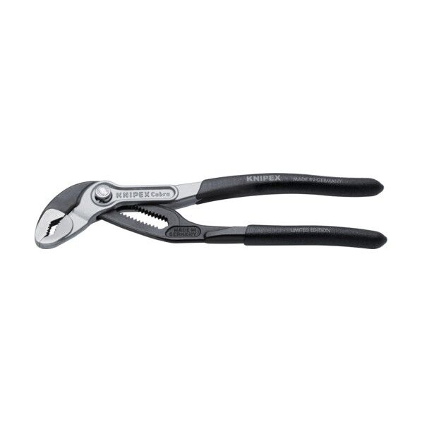 【限定カラー】 ウォーターポンププライヤー コブラ バイカラー プラスチックハンドル 180mm