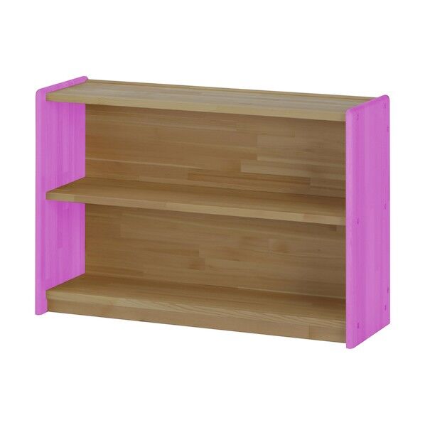  整理棚  W900 D300 H600 ナチュラル/ピンク PPK-02 1点...