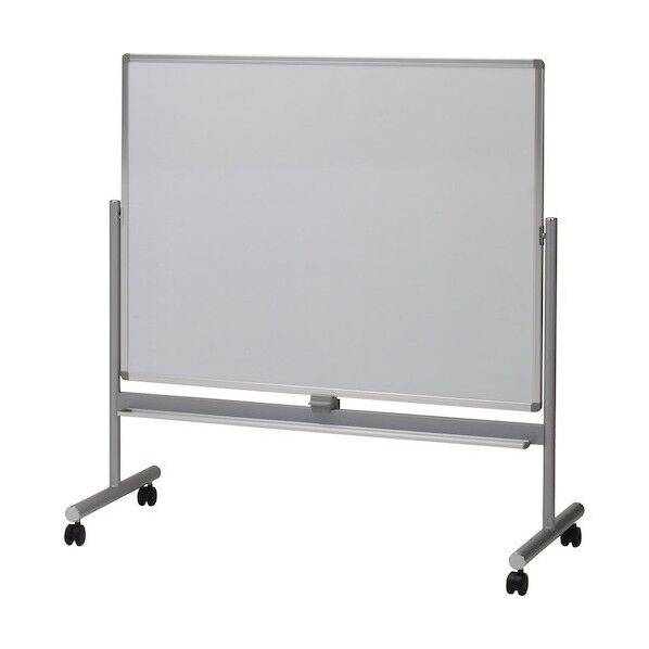 幼児用回転式両面ホワイトボード W1295mm H1320mm RCB-34SSWW 1点...