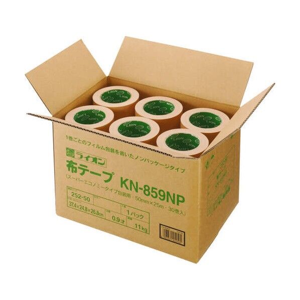 ライオン事務器 布テープ 文具・事務用品 KN-859NP 30巻