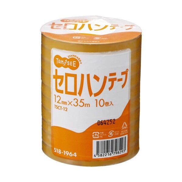 セロハンテープTSCT-12 幅12mm 24050 10巻