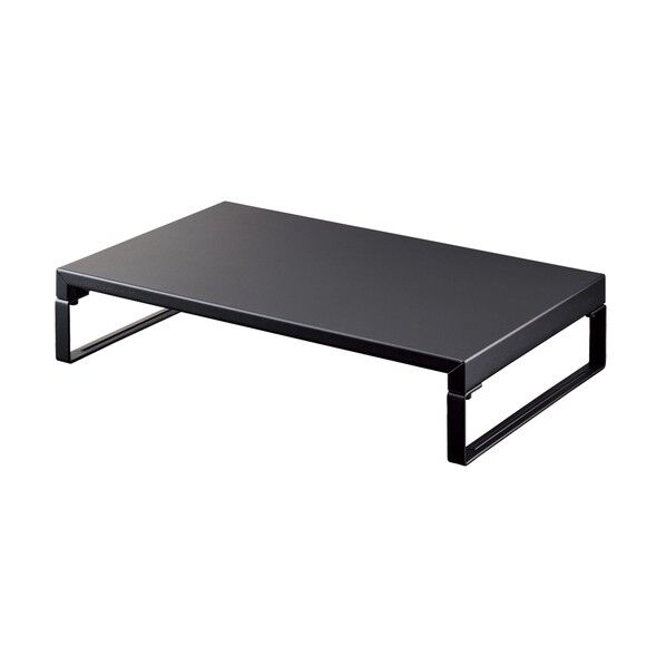 机上台(幅390mm・ロータイプ) 390×250×80mm マットブラック A7330-124 1点...