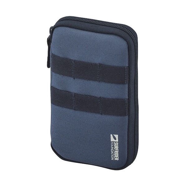  SFJ×LIHIT LAB. コンパクトペンポーチ 90×25×165mm オーシャンネイビー A3200-11 1個...