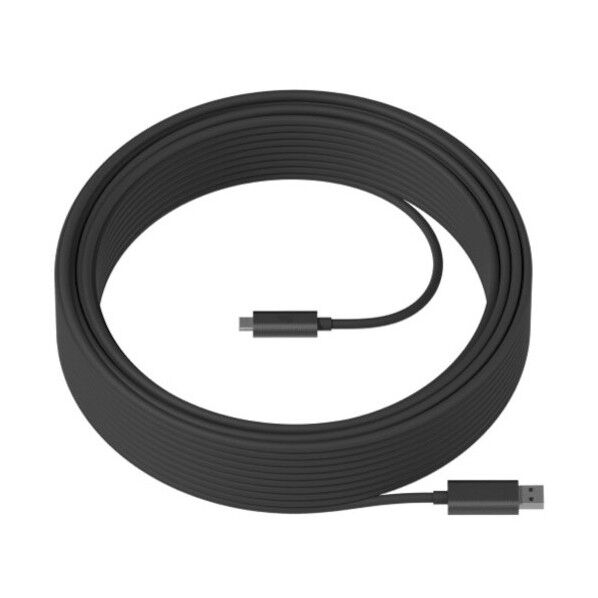 【法人専用品】ロジクール ストロング USBケーブル 10m ブラック USBCBL10M 1本