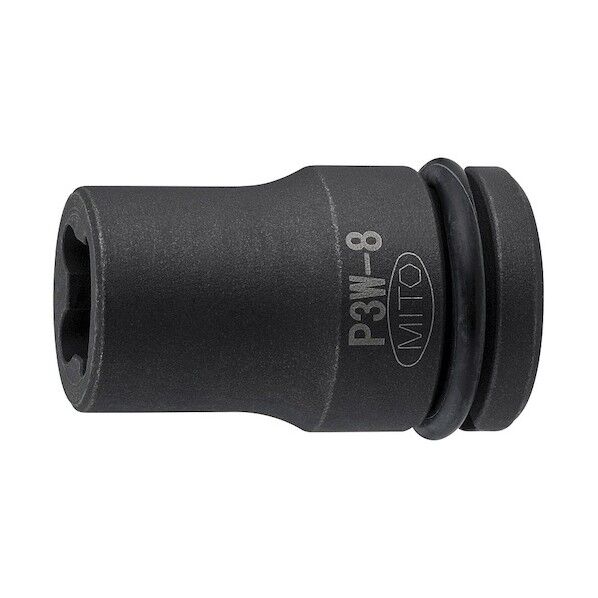 3/8インパクトレンチ用 ウエルドナットソケット 8MM P3W-8 1点...
