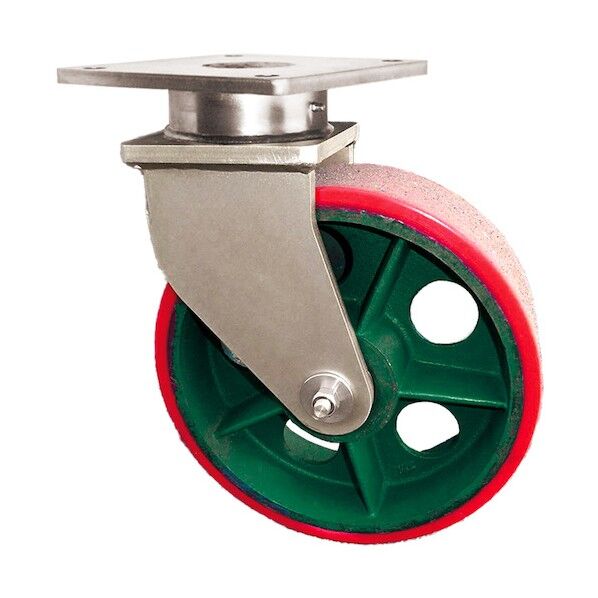  マリン用防水型キャスター シングルホイール ウレタン車 自在 MSR300 1点...