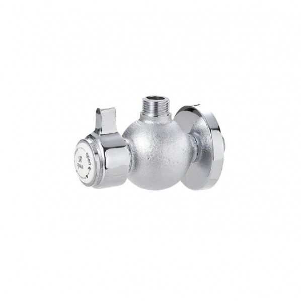 給水部品 丸型アングル止水栓(壁給水)