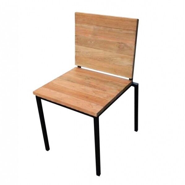 アイアンガーデンファニチャー アイアンウッドアームレスチェア