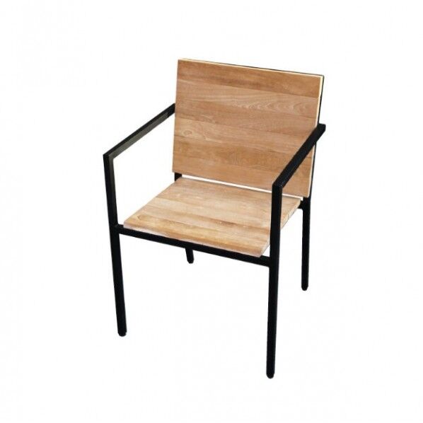 アイアンガーデンファニチャー アイアンウッドアームチェア