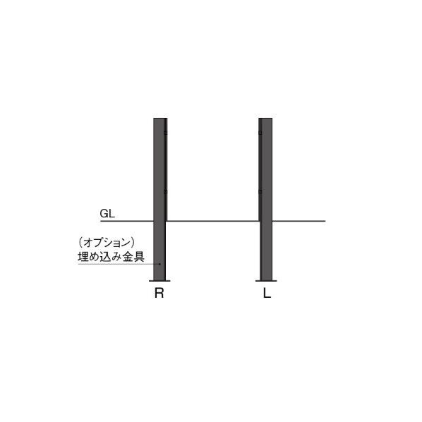 オンリーワンクラブ アイアン水栓柱用 埋め込み金具左右セット JB3-42405 1セット