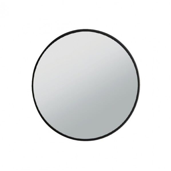 ミラー 丸型 黒縁