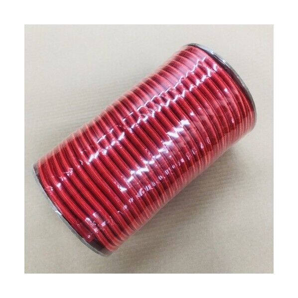 丸ゴムロープ 約7mmΦ×33m 赤
