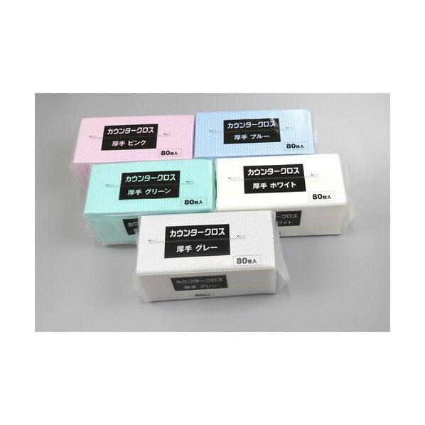 バイオマスカウンタークロス 厚手300×610 80P CWー80P ピンク 307050041 80枚